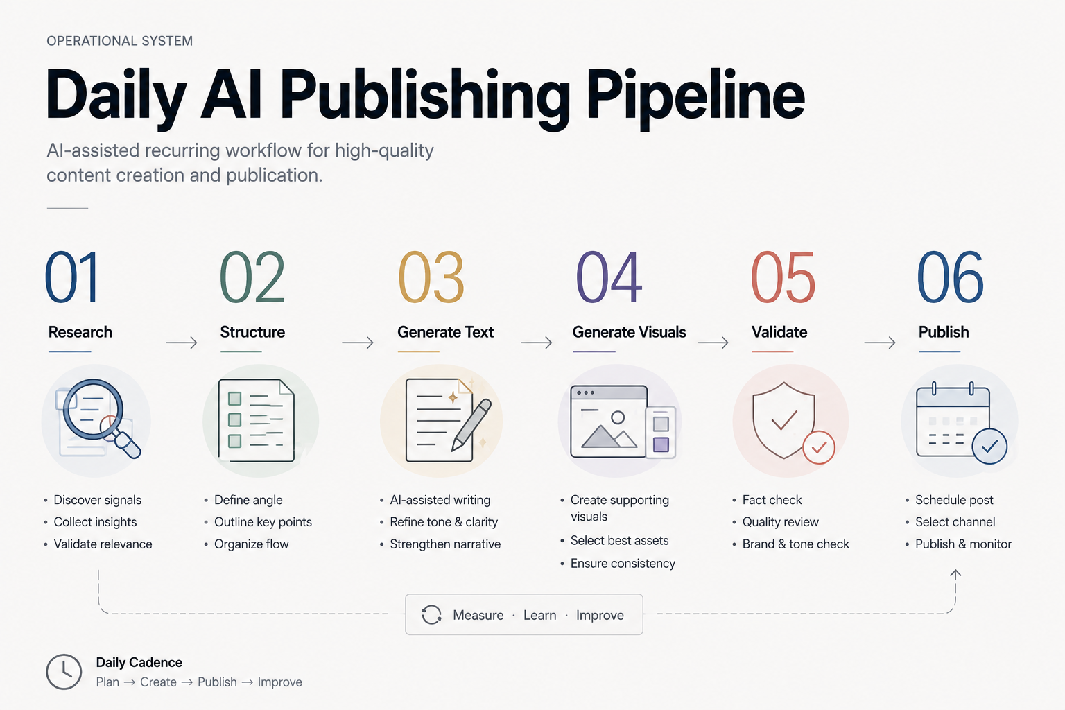 Daily AI publishing pipeline