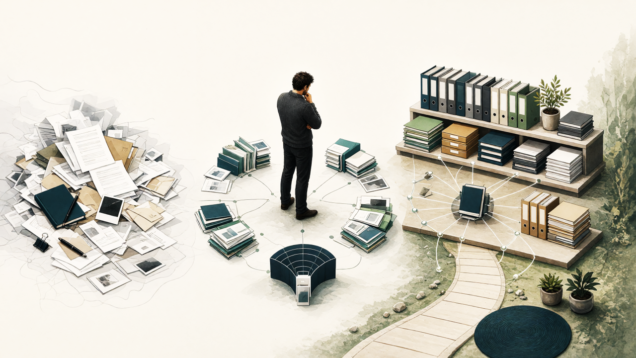 Scattered knowledge becoming a connected working system
